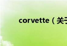 corvette（關(guān)于corvette的介紹）
