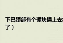下巴頸部有個硬塊摸上去痛（下巴有個硬塊摸上去痛是怎么了）