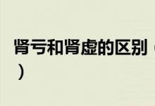 腎虧和腎虛的區(qū)別（腎虧和腎虛的區(qū)別是什么）