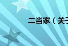 二當(dāng)家（關(guān)于二當(dāng)家的介紹）