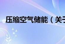壓縮空氣儲能（關于壓縮空氣儲能的介紹）