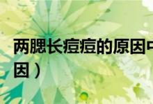 兩腮長痘痘的原因中醫(yī)辨證(兩腮長痘痘的原因)