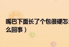 嘴巴下面長(zhǎng)了個(gè)包很硬怎么回事（嘴巴下面長(zhǎng)了一個(gè)硬包怎么回事）
