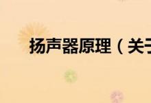 揚(yáng)聲器原理（關(guān)于揚(yáng)聲器原理的介紹）