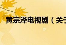 黃宗澤電視?。P(guān)于黃宗澤電視劇的介紹）