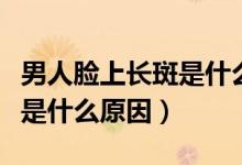 男人臉上長斑是什么原因圖片（男人臉上長斑是什么原因）