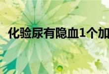 化驗(yàn)?zāi)蛴须[血1個(gè)加號(hào)（尿隱血1十嚴(yán)重嗎）