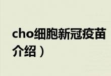 cho細(xì)胞新冠疫苗（關(guān)于cho細(xì)胞新冠疫苗的介紹）