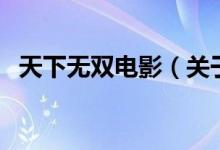 天下無雙電影（關(guān)于天下無雙電影的介紹）