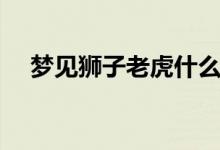 夢見獅子老虎什么意思（是怎么解夢的）