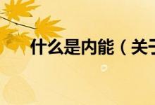 什么是內能（關于什么是內能的介紹）