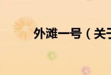 外灘一號（關于外灘一號的介紹）