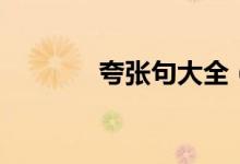 夸張句大全（什么是夸張句）