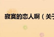 寂寞的戀人?。P(guān)于寂寞的戀人啊的介紹）