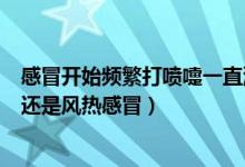 感冒開始頻繁打噴嚏一直流鼻涕（打噴嚏流鼻涕是風寒感冒還是風熱感冒）