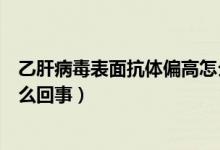 乙肝病毒表面抗體偏高怎么回事（乙肝病毒表面抗體值高怎么回事）