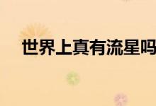 世界上真有流星嗎（流星是怎么形成的）