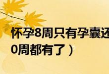 懷孕8周只有孕囊還有希望嗎（孕8周空囊孕10周都有了）