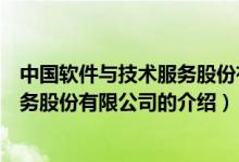 中國(guó)軟件與技術(shù)服務(wù)股份有限公司(關(guān)于中國(guó)軟件與技術(shù)服務(wù)股份有限公司的介紹)