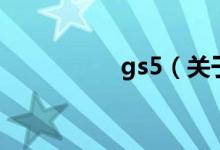 gs5(關(guān)于gs5的介紹)