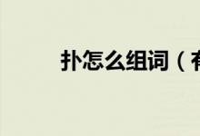 撲怎么組詞（有關(guān)撲的組詞介紹）