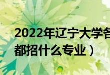 2022年遼寧大學(xué)各省招生計(jì)劃及招生人數(shù)（都招什么專業(yè)）