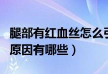 腿部有紅血絲怎么引起的（腿部紅血絲形成的原因有哪些）