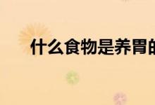 什么食物是養(yǎng)胃的（哪些食物最養(yǎng)胃）
