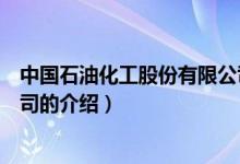 中國石油化工股份有限公司（關(guān)于中國石油化工股份有限公司的介紹）