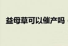 益母草可以催產(chǎn)嗎（益母草可以催月經(jīng)嗎）