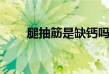 腿抽筋是缺鈣嗎（腿抽筋是缺鈣嗎）