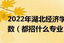 2022年湖北經(jīng)濟學(xué)院各省招生計劃及招生人數(shù)（都招什么專業(yè)）