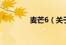 麥芒6（關(guān)于麥芒6的介紹）