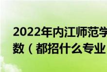 2022年內(nèi)江師范學(xué)院各省招生計(jì)劃及招生人數(shù)（都招什么專業(yè)）