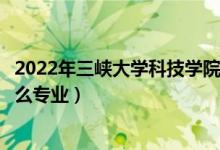 2022年三峽大學(xué)科技學(xué)院各省招生計劃及招生人數(shù)（都招什么專業(yè)）