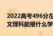 2022高考496分左右能上哪些大學（新高考文理科能報什么學校）