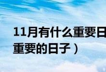 11月有什么重要日子（11月份有什么節(jié)日和重要的日子）