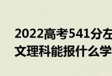 2022高考541分左右能上哪些大學(xué)（新高考文理科能報(bào)什么學(xué)校）