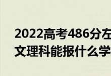 2022高考486分左右能上哪些大學(xué)（新高考文理科能報什么學(xué)校）