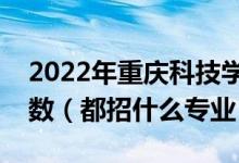 2022年重慶科技學(xué)院各省招生計(jì)劃及招生人數(shù)（都招什么專業(yè)）