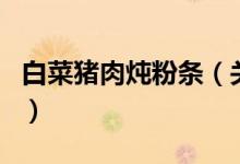 白菜豬肉燉粉條（關(guān)于白菜豬肉燉粉條的介紹）