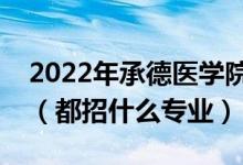 2022年承德醫(yī)學院各省招生計劃及招生人數(shù)（都招什么專業(yè)）