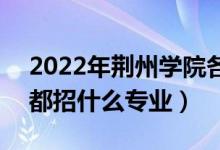2022年荊州學(xué)院各省招生計(jì)劃及招生人數(shù)（都招什么專業(yè)）