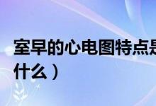 室早的心電圖特點是什么（房早心電圖特點是什么）