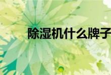 除濕機什么牌子好（除濕機怎么選）