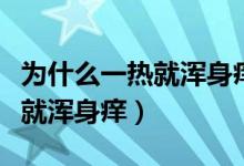 為什么一熱就渾身癢抓一下會(huì)紅（為什么一熱就渾身癢）