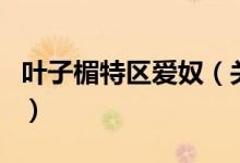 葉子楣特區(qū)愛(ài)奴（關(guān)于葉子楣特區(qū)愛(ài)奴的介紹）