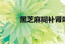 黑芝麻糊補(bǔ)腎嗎（黑芝麻補(bǔ)腎嗎）