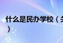什么是民辦學校（關(guān)于什么是民辦學校的介紹）