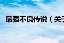 最強(qiáng)不良傳說（關(guān)于最強(qiáng)不良傳說的介紹）